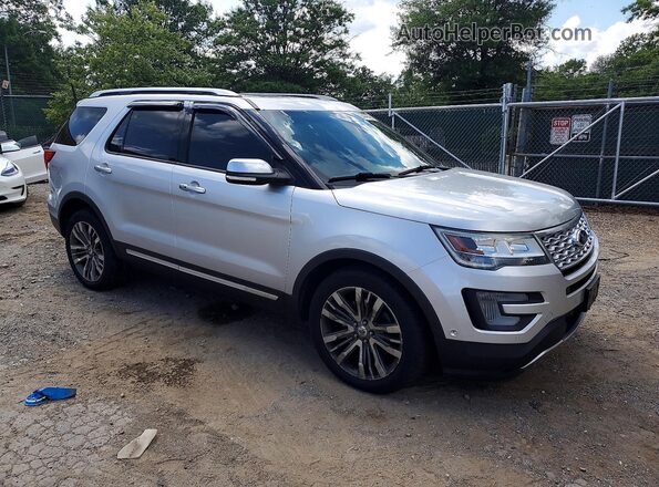 1FM5K8HT3GGD34033 2016 FORD EXPLORER Silver Front right