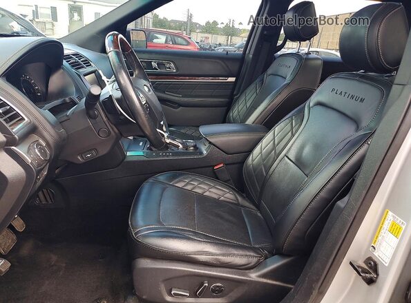 1FM5K8HT3GGD34033 2016 FORD EXPLORER Silver Front interior view