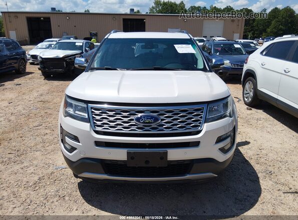 1FM5K8HT3HGB07653 2017 FORD EXPLORER White Widok zestawu wskaźników