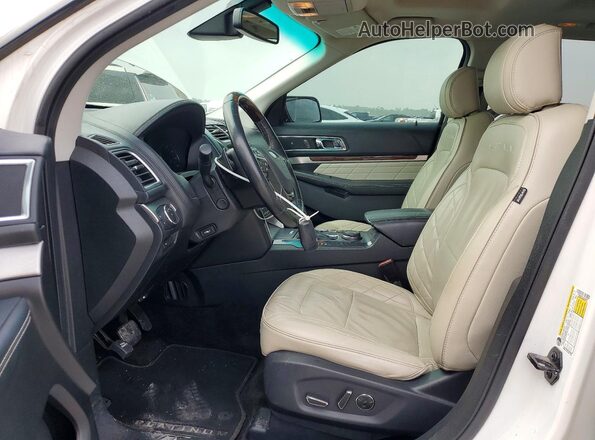 1FM5K8HT4GGC38640 2016 FORD EXPLORER White Вид салону спереду