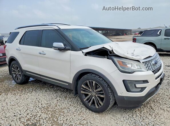 1FM5K8HT4GGC38640 2016 FORD EXPLORER White Передня права чверть