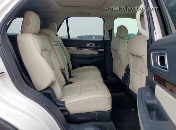 1FM5K8HT4GGC38640 2016 FORD EXPLORER White Вид задньої частини салону