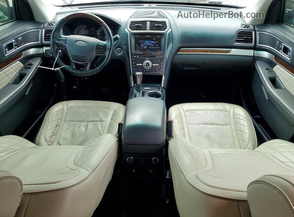 1FM5K8HT4GGC38640 2016 FORD EXPLORER White Вид панелі приладів