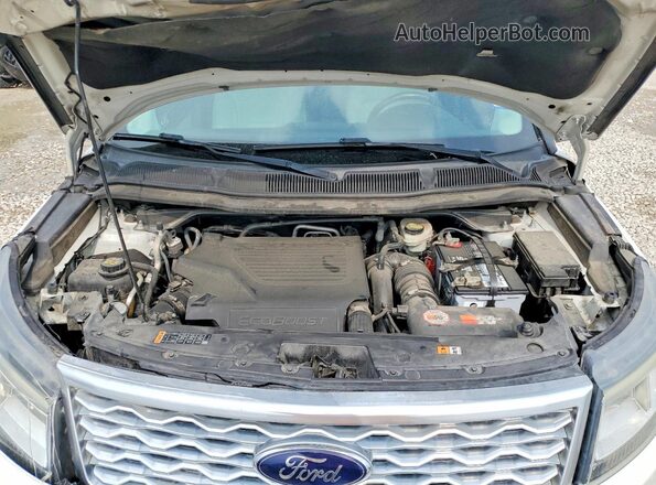 1FM5K8HT4GGC38640 2016 FORD EXPLORER White Вид підкапотного простору