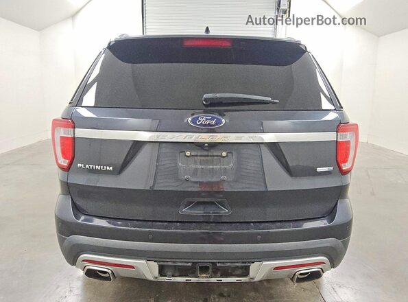 1FM5K8HT4HGA61895 2017 FORD EXPLORER Gray Vista trasera