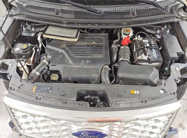 1FM5K8HT4HGA61895 2017 FORD EXPLORER Gray Vista del compartimento del motor