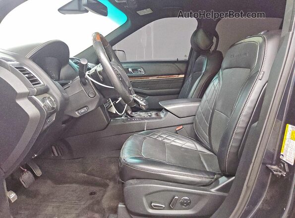1FM5K8HT4HGA61895 2017 FORD EXPLORER Gray Vista interior delantera