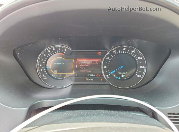 1FM5K8HT4HGC01718 2017 FORD EXPLORER Белый Вид щитка приборов