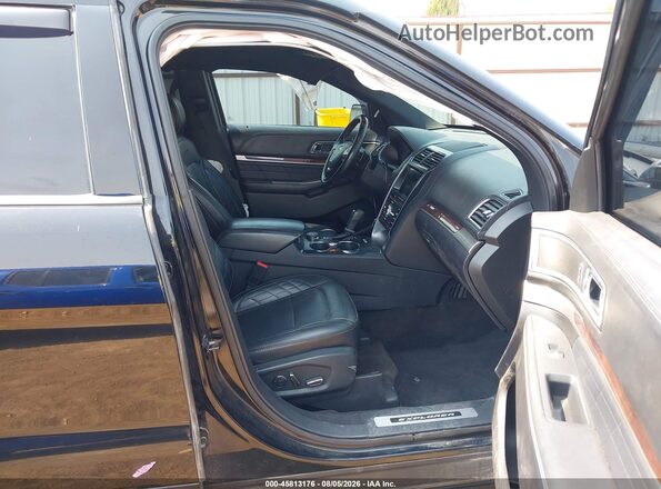 1FM5K8HT4HGC59831 2017 FORD EXPLORER Black Widok wnętrza z przodu
