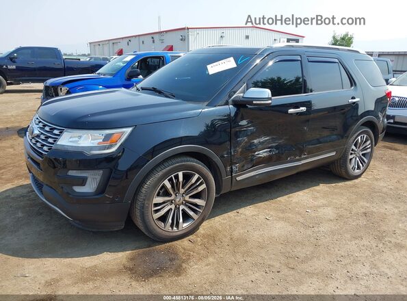 1FM5K8HT4HGC59831 2017 FORD EXPLORER Black Przód lewy
