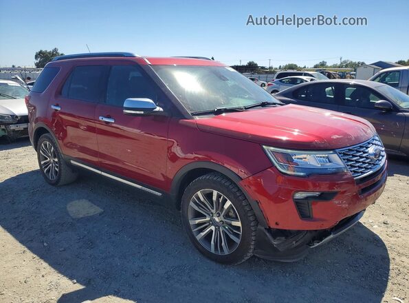 1FM5K8HT4JGA04330 2018 FORD EXPLORER Red Առջևի աջ