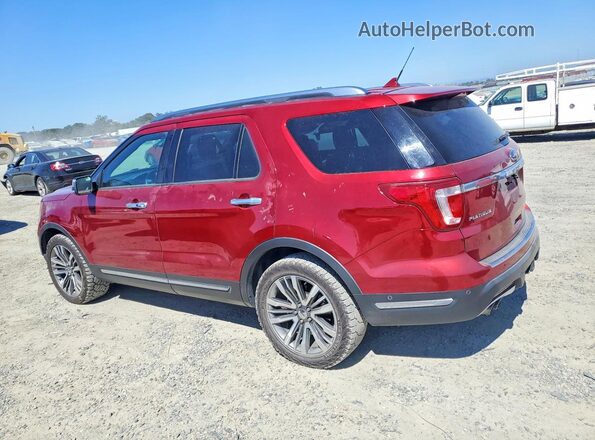 1FM5K8HT4JGA04330 2018 FORD EXPLORER Red Հետևի ձախ
