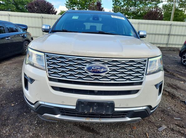 1FM5K8HT4JGB24628 2018 FORD EXPLORER White წინა ხედი