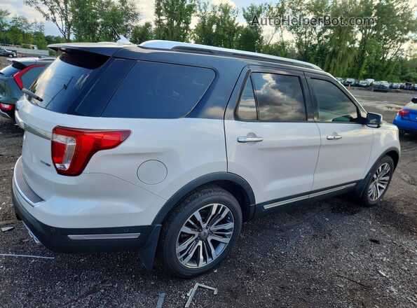 1FM5K8HT4JGB24628 2018 FORD EXPLORER White უკანა მარჯვენა
