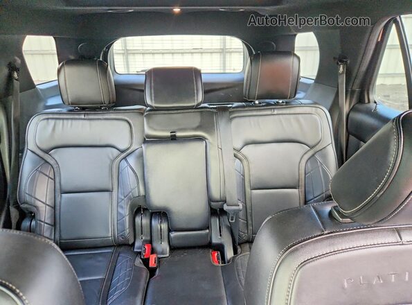 1FM5K8HT4JGB24628 2018 FORD EXPLORER White უკანა სავარძლების ხედი