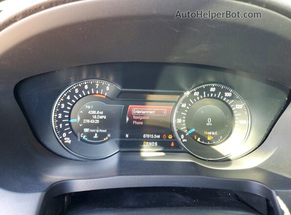 1FM5K8HT5GGC65247 2016 FORD EXPLORER Черный Вид щитка приборов