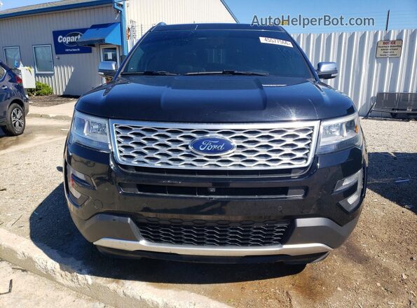 1FM5K8HT5GGC65247 2016 FORD EXPLORER Черный Вид спереди