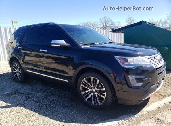 1FM5K8HT5GGC65247 2016 FORD EXPLORER Черный Передняя правая четверть
