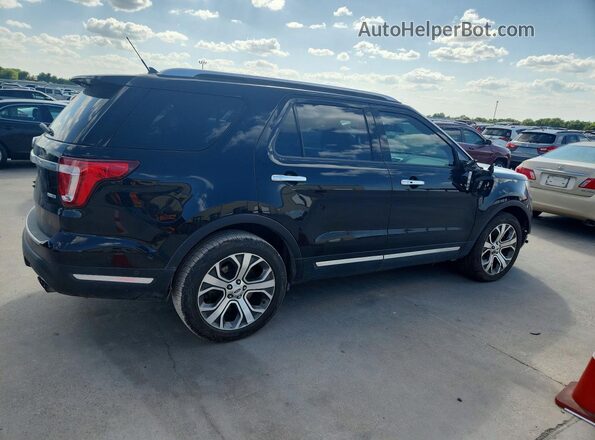 1FM5K8HT5JGB54673 2018 FORD EXPLORER Black Задня права чверть