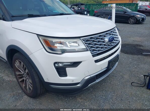 1FM5K8HT5JGB63485 2018 FORD EXPLORER White Вид спереду