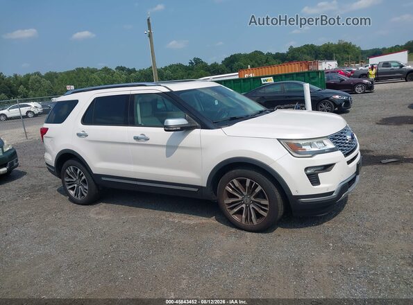 1FM5K8HT5JGB63485 2018 FORD EXPLORER White Вид задньої частини салону