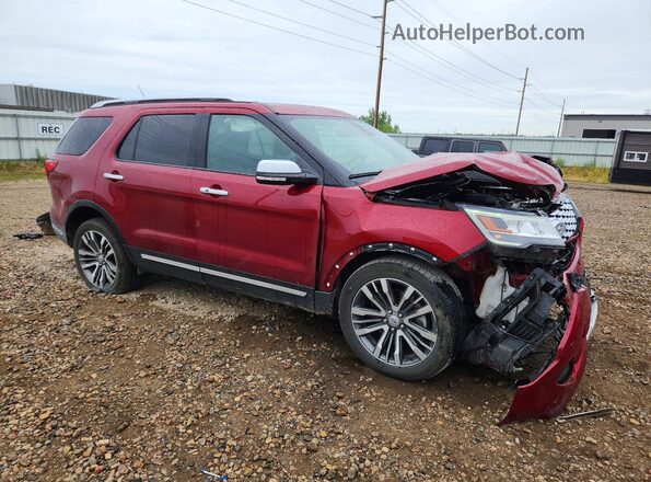 1FM5K8HT5JGC87711 2018 FORD EXPLORER Red Przód prawy
