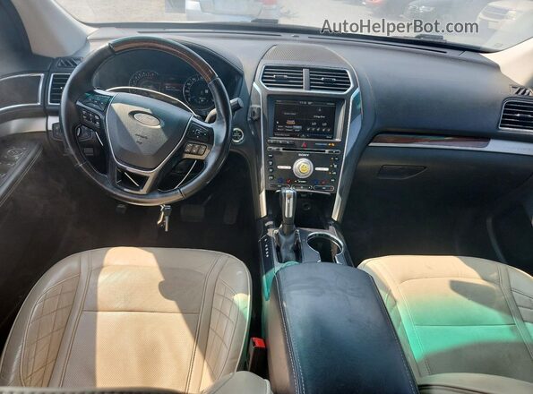 1FM5K8HT6GGA72895 2016 FORD EXPLORER White Dashboard view