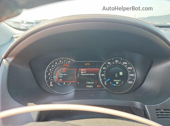 1FM5K8HT6GGA72895 2016 FORD EXPLORER White Instrument cluster view