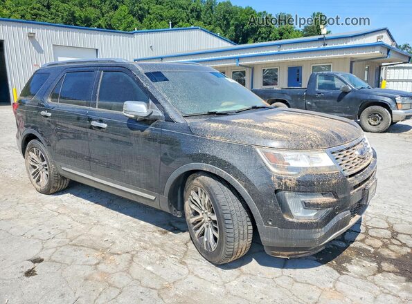 1FM5K8HT6HGC52217 2017 FORD EXPLORER Black Front right