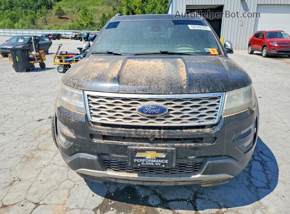 1FM5K8HT6HGC52217 2017 FORD EXPLORER Black Front view