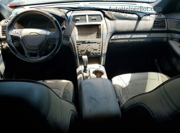 1FM5K8HT6HGC52217 2017 FORD EXPLORER Black Dashboard view