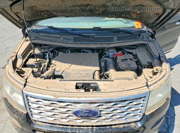 1FM5K8HT6HGC52217 2017 FORD EXPLORER Black Engine compartment view