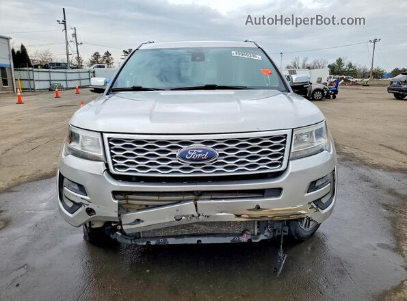 1FM5K8HT6HGD17423 2017 FORD EXPLORER Серебряный Вид спереди
