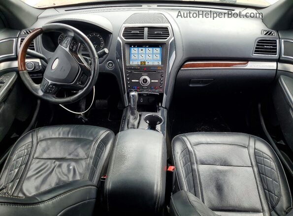 1FM5K8HT6HGD17423 2017 FORD EXPLORER Серебряный Вид панели приборов