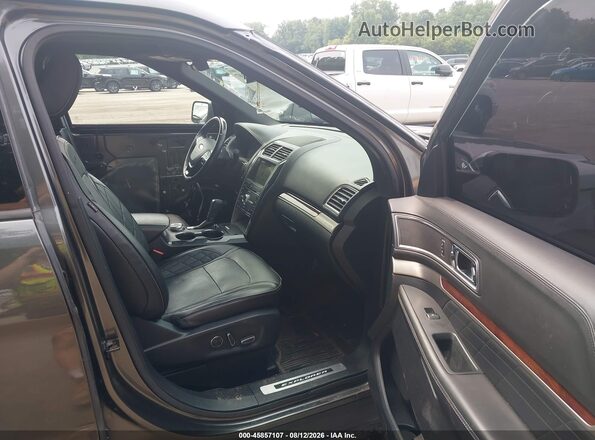 1FM5K8HT6JGB85589 2018 FORD EXPLORER Серый Вид салона спереди