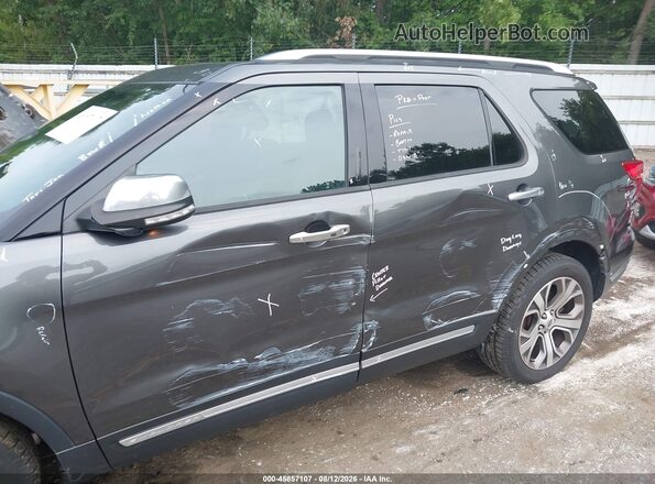 1FM5K8HT6JGB85589 2018 FORD EXPLORER Серый Вид спереди