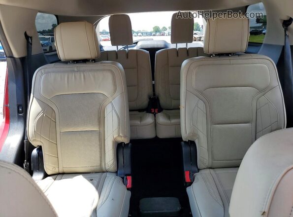 1FM5K8HT7GGB92172 2016 FORD EXPLORER Красный Вид задних сидений