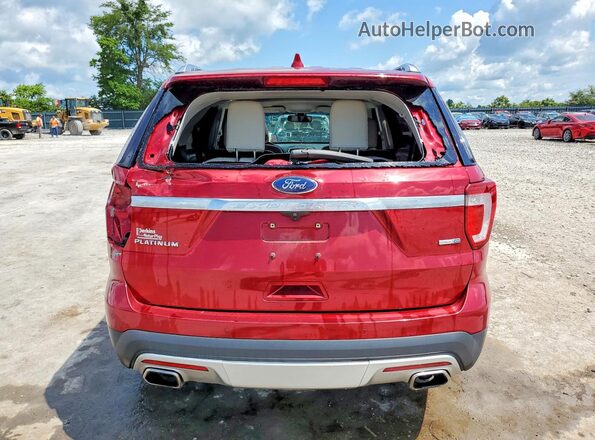 1FM5K8HT7GGB92172 2016 FORD EXPLORER Красный Вид сзади