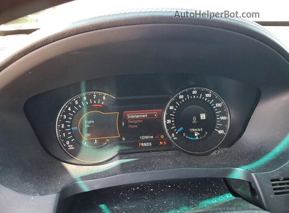 1FM5K8HT8GGB78393 2016 FORD EXPLORER Black Vista del cuadro de instrumentos