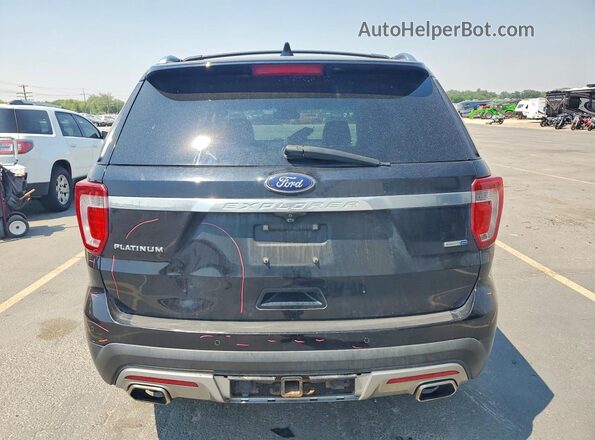 1FM5K8HT8GGB78393 2016 FORD EXPLORER Black Vista trasera