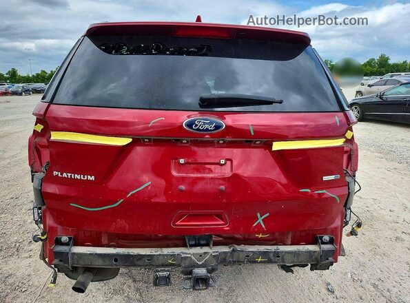 1FM5K8HT8HGC54048 2017 FORD EXPLORER Red Rear view