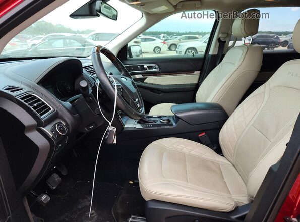 1FM5K8HT8HGC54048 2017 FORD EXPLORER Red Front interior view