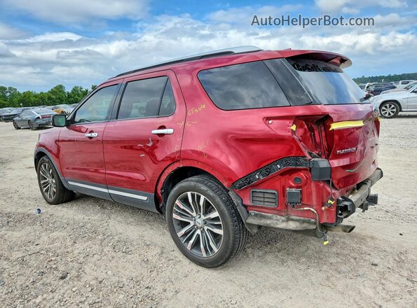 1FM5K8HT8HGC54048 2017 FORD EXPLORER Red Rear left