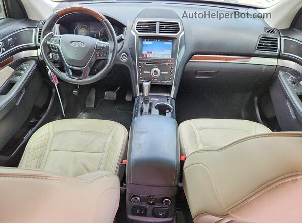 1FM5K8HT8HGC54048 2017 FORD EXPLORER Red Dashboard view