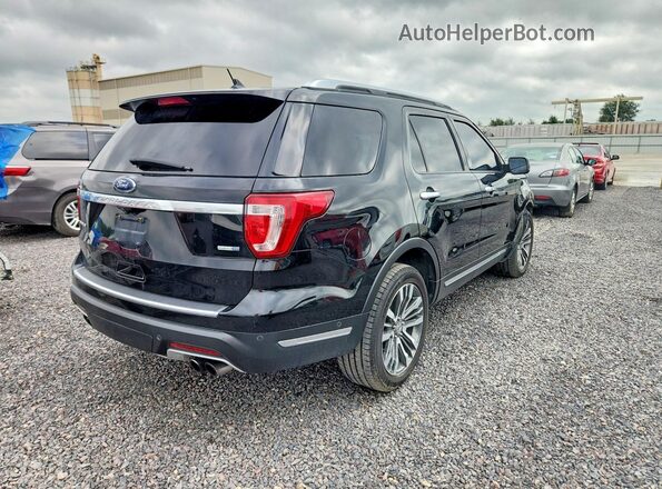 1FM5K8HT8JGA79998 2018 FORD EXPLORER Black Trasero derecho