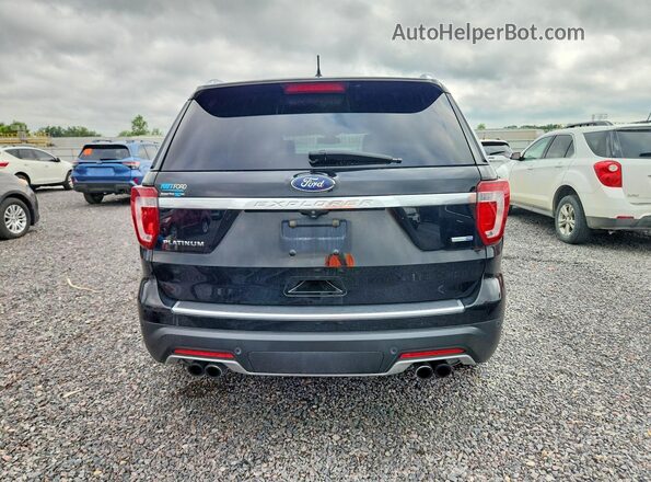 1FM5K8HT8JGA79998 2018 FORD EXPLORER Black Vista trasera
