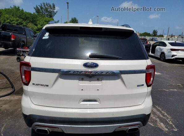 1FM5K8HT9HGC18515 2017 FORD EXPLORER White Հետևի տեսք