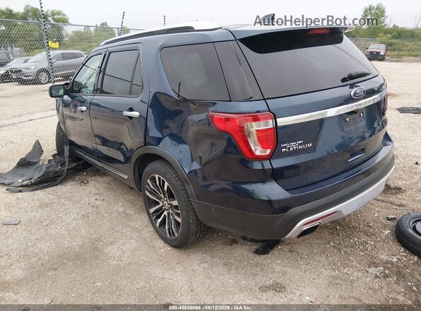1FM5K8HTXGGD33252 2016 FORD EXPLORER Blue უკანა მარცხენა