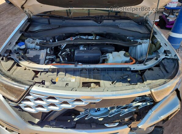 1FM5K8HW0PNA02198 2023 FORD EXPLORER Silver Vista del compartimento del motor