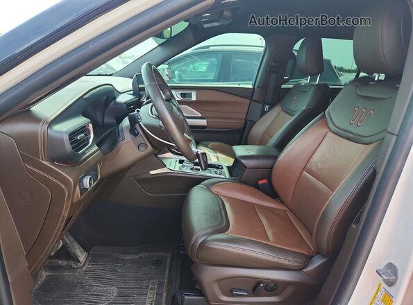 1FM5K8LC3NGB97471 2022 FORD EXPLORER Белый Вид салона спереди